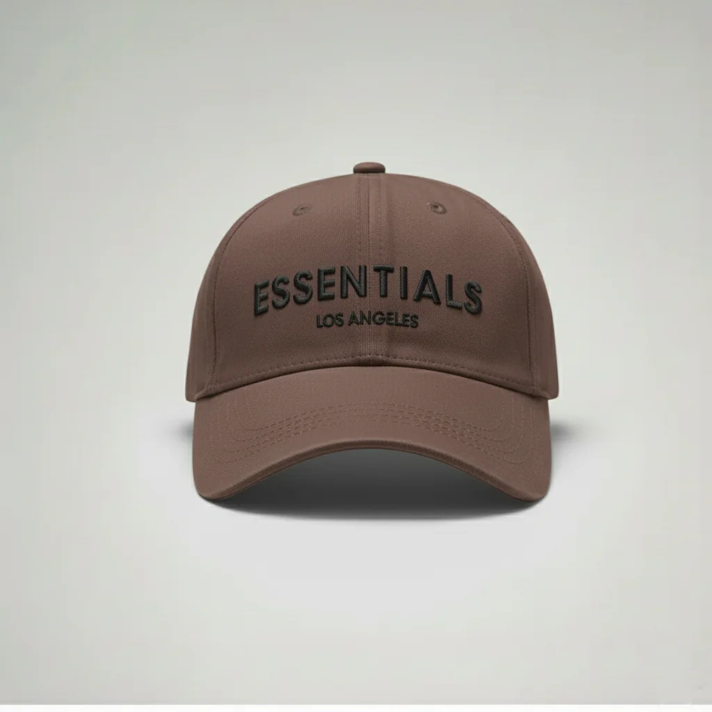 محصول Essentials Cap قهوهای – نمای جلو