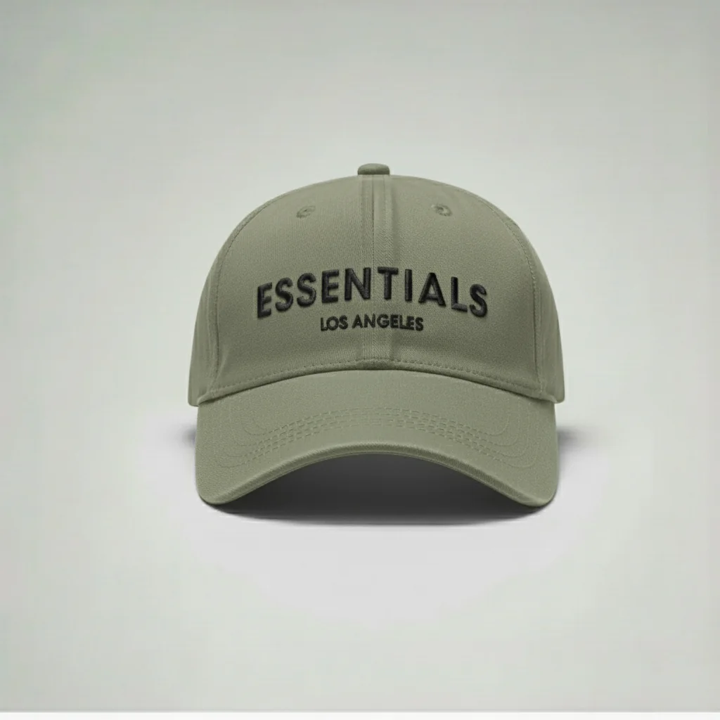 محصول Essentials Cap سبز زیتونی – نمای جلو
