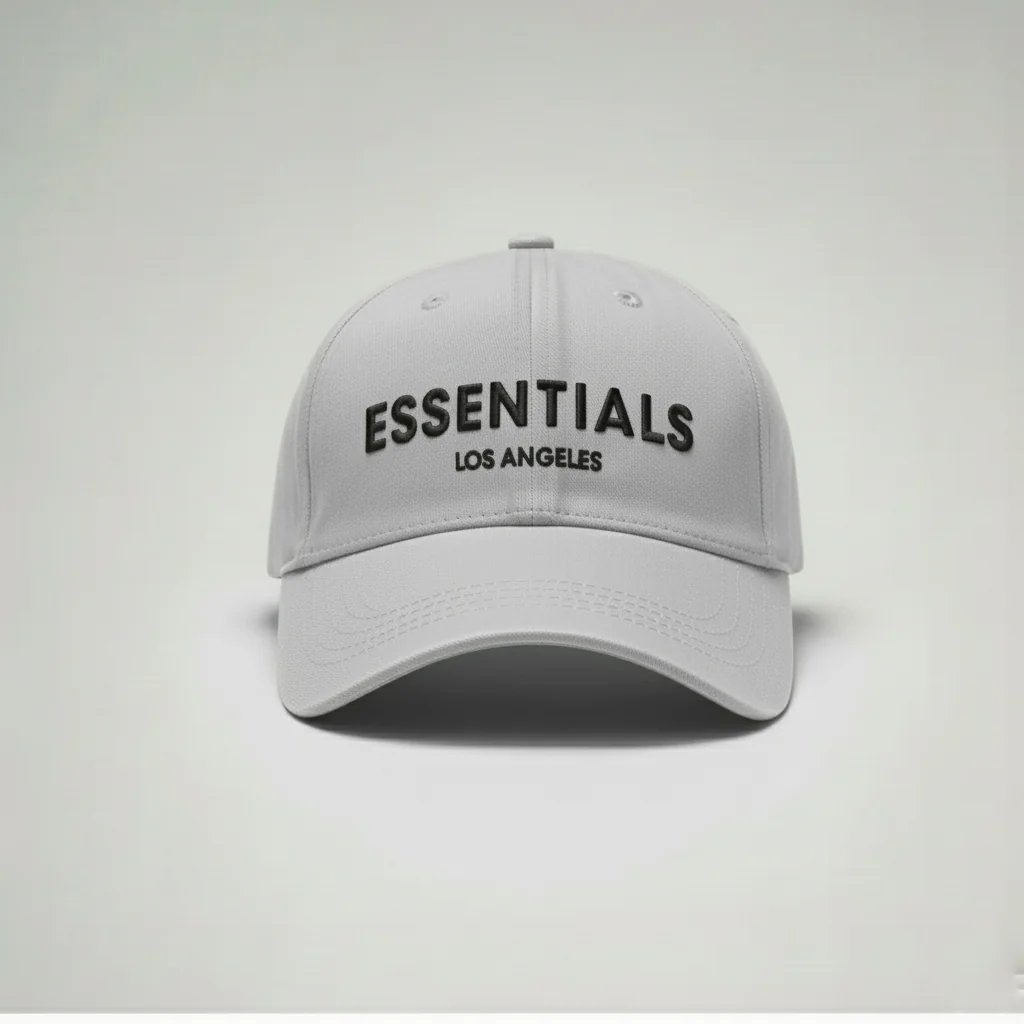 محصول Essentials Cap سفید – نمای جلو