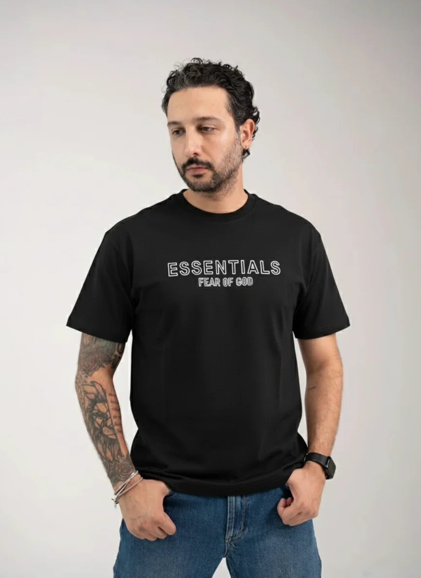 محصول Essentials Fear of God WEBP مشکی – نمای جلو