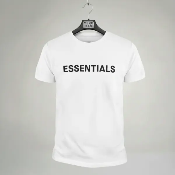 تیشرت Essentials 1 سفید – نمای پشت