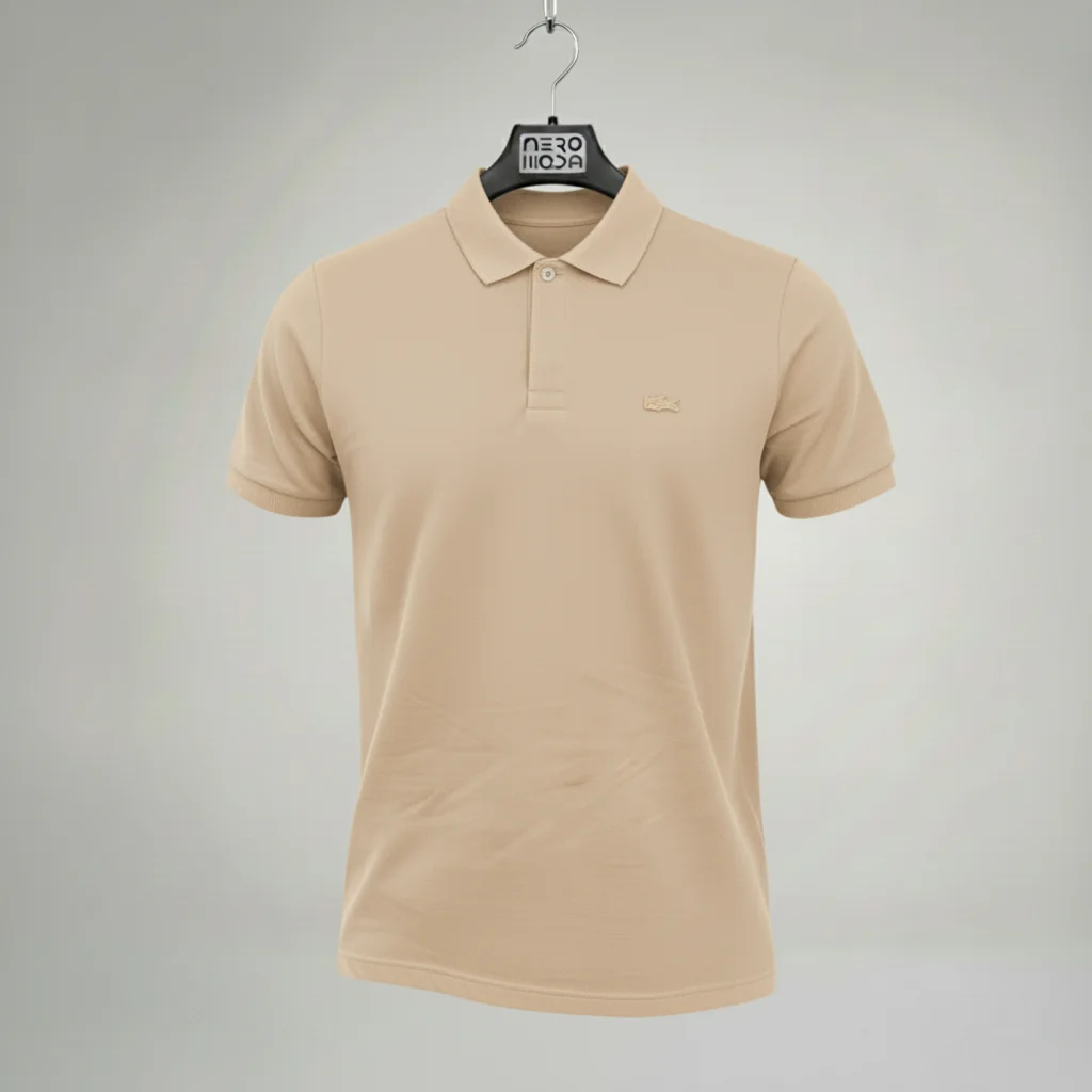 محصول Lacoste Polo 01 1 بژ – نمای جلو