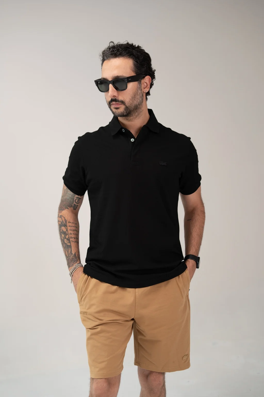 محصول Lacoste Polo 02 مشکی – نمای جلو