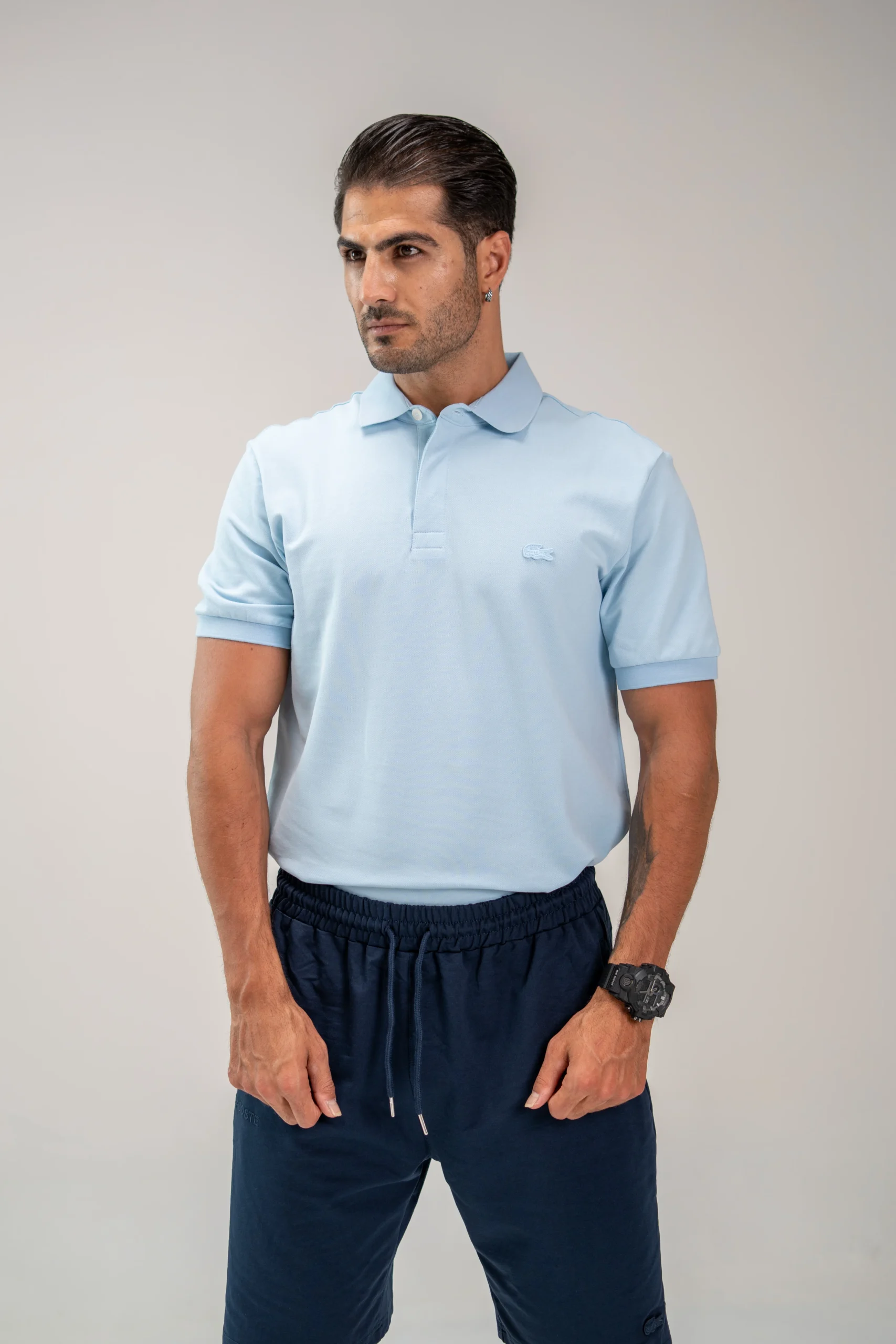 محصول Lacoste Polo lightblue 03 scaled – نمای جلو