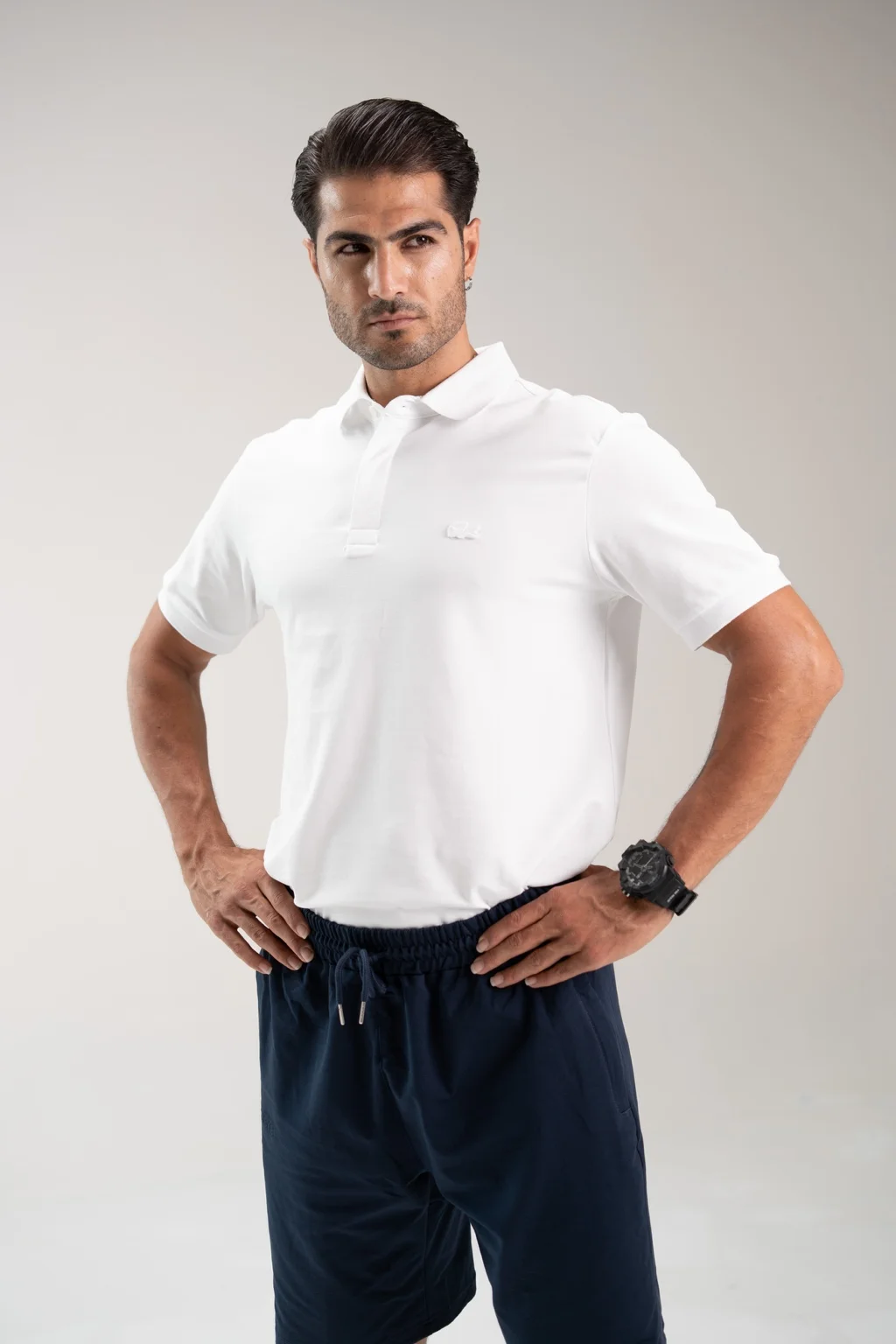 محصول Lacoste Polo 02 سفید – نمای جلو