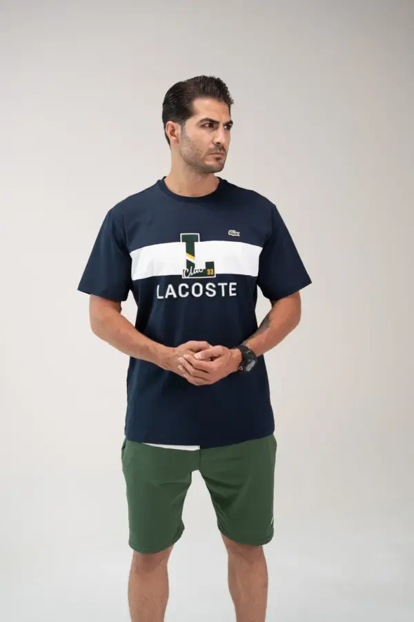 تی‌شرت Lacoste سرمه‌ای – نمای پشت