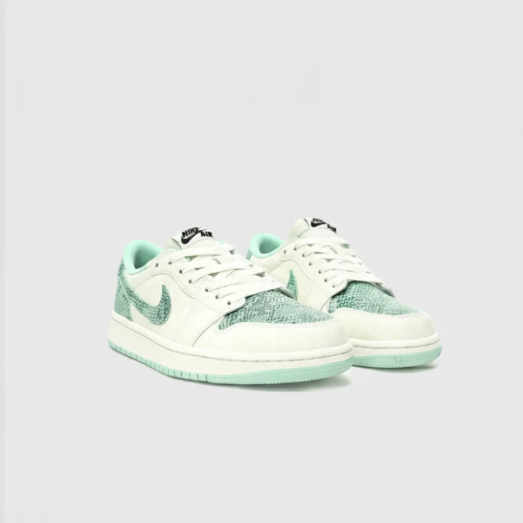 کتانی Nike Air Jordan 1 Low Green Python Top