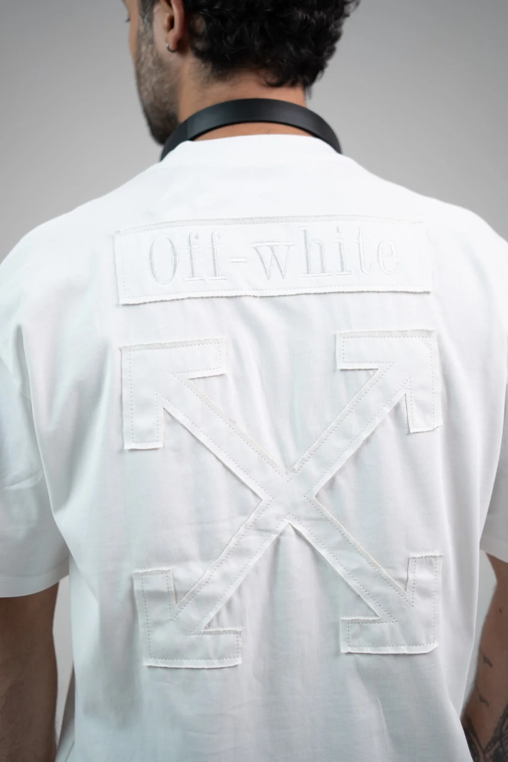 تیشرت OffWhite copy سفید – نمای جلو