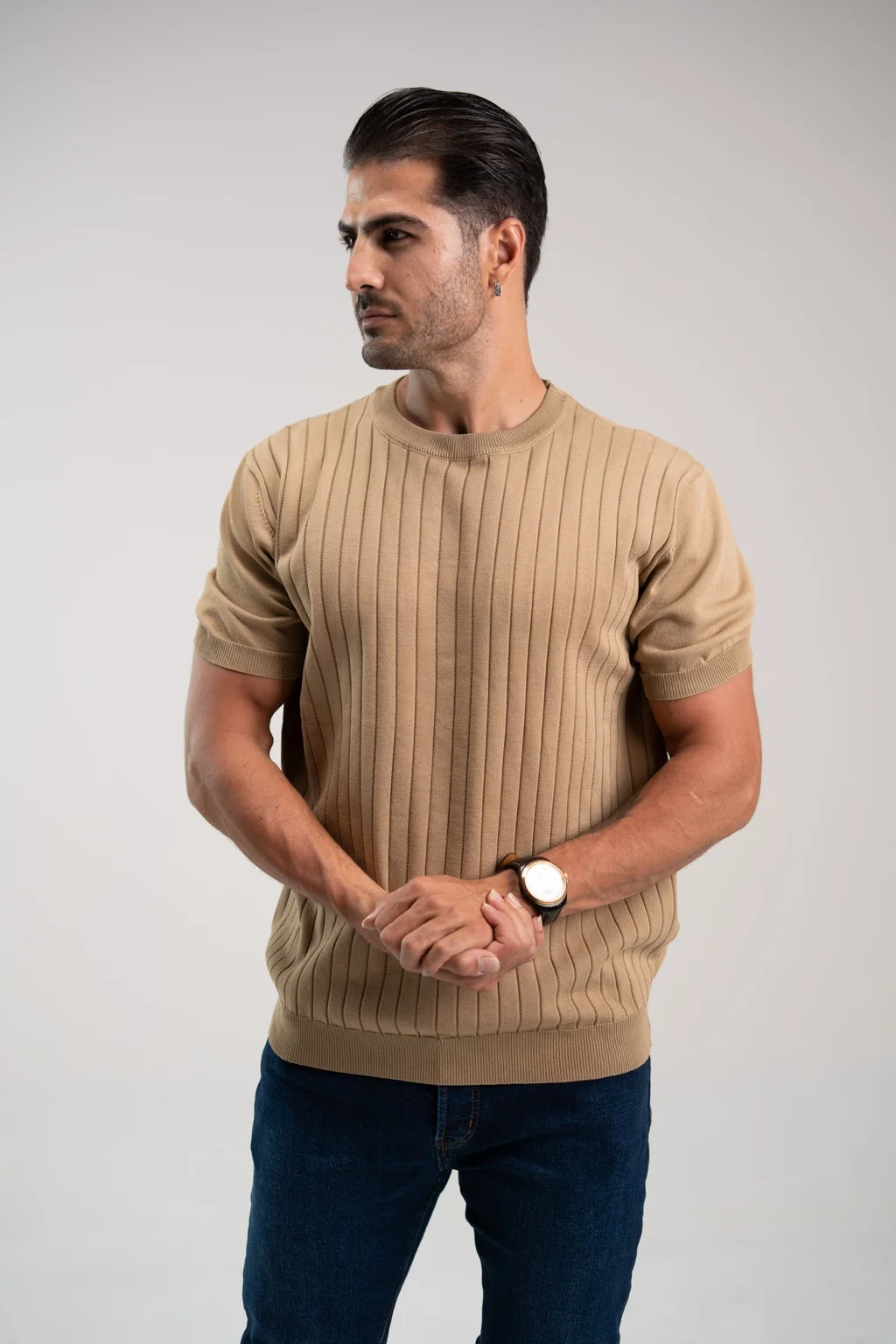 تیشرت Neromoda Front On Model 1 بژ