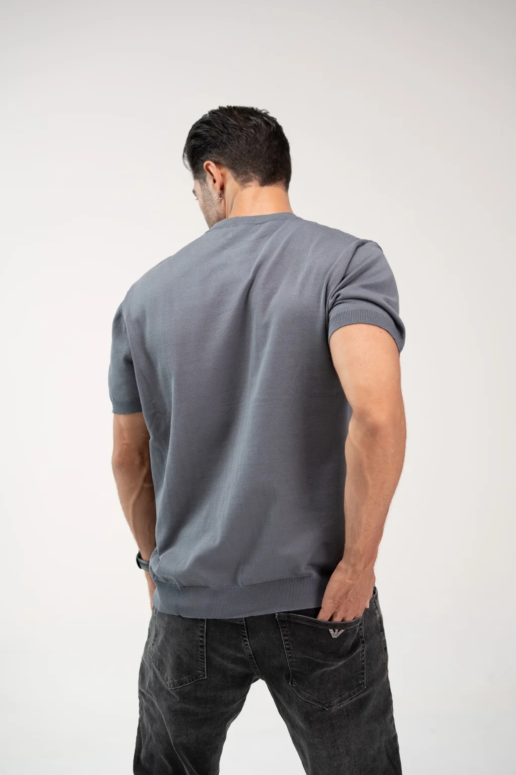تیشرت Neromoda Back On Model طوسی