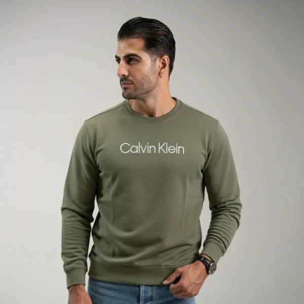 سویشرت CelvinKlein سبز – نمای تن‌خور