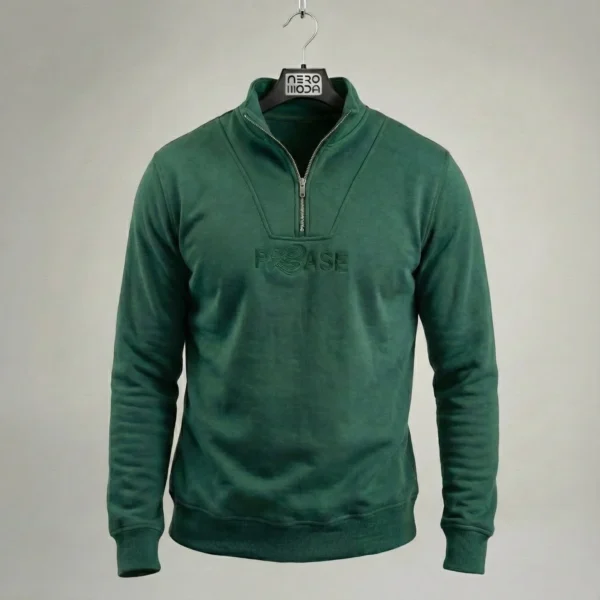 محصول Lesberry Half Zip Sweatshirt سبز – نمای جلو