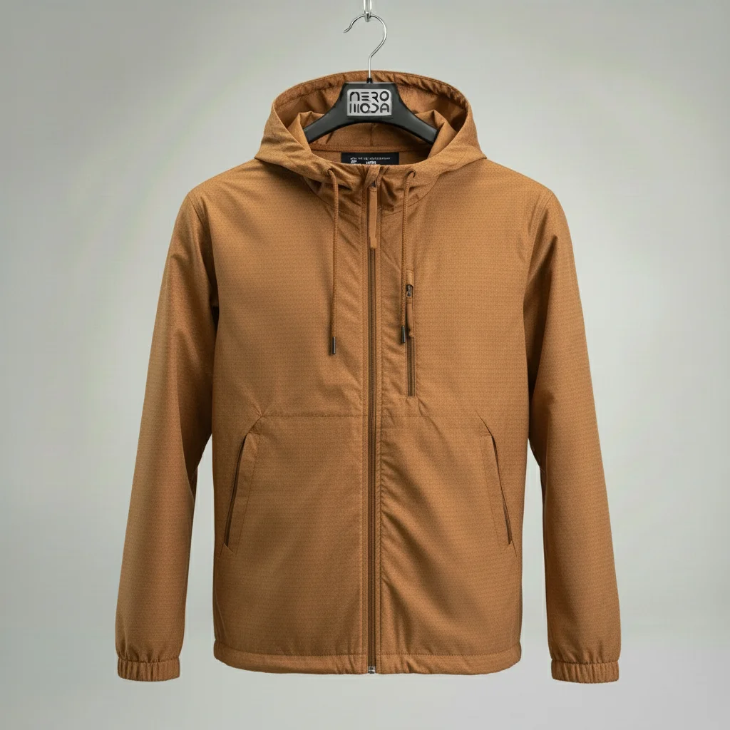 کاپشن Neromoda mustard on – نمای آویز