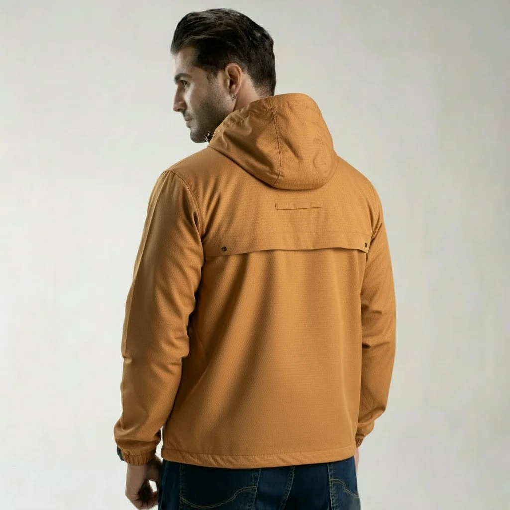 کاپشن Neromoda mustard on – نمای تنخور