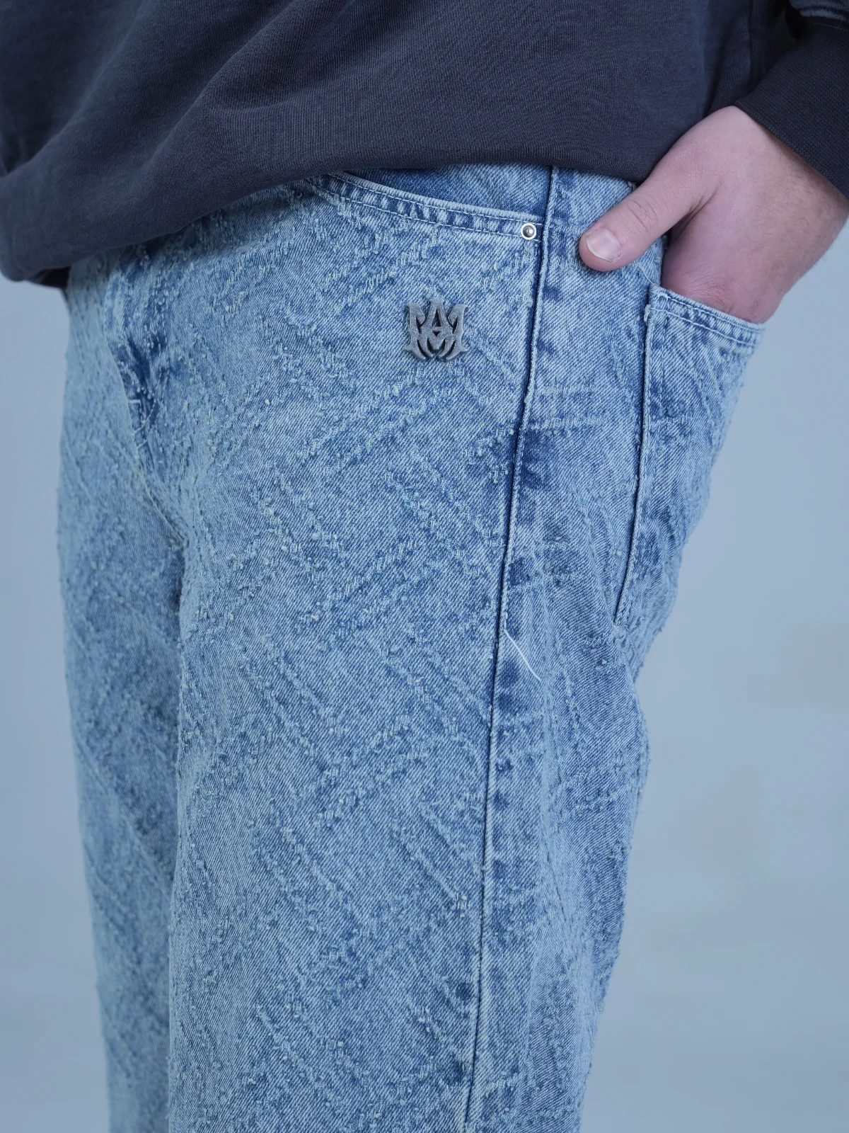 بگ استایل آبی AMIRI 576 - تصویر 3
